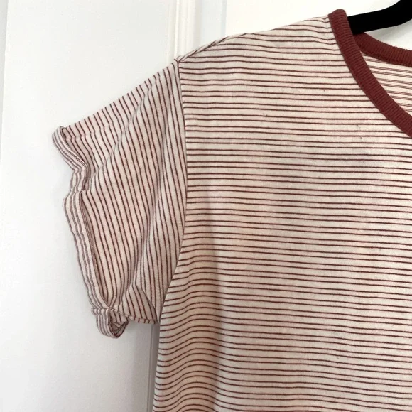 Ten Sixty Sherman Striped Ruffle Tee - Picture 2 of 6